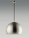 Palla LED Pendant in Satin Nickel / Black (86|E24926-SNBK)
