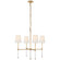 Camille Four Light Chandelier in Hand-Rubbed Antique Brass (268|SK 5050HAB-L)