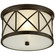 Montpelier Two Light Flush Mount in Bronze (268|SK 4010BZ-FG)