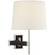 Elle LED Wall Sconce in Polished Nickel and Black Rattan (268|SK 2556PN/BRT-L)
