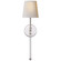 Camille One Light Wall Sconce in Polished Nickel (268|SK 2016PN-NP)