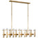 Malik LED Linear Chandelier in Hand-Rubbed Antique Brass (268|S 5915HAB-CG)