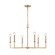 Dunne Six Light Chandelier in Lacquered Brass (45|89886/6)