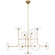 Calvino LED Chandelier in Hand-Rubbed Antique Brass (268|S 5693HAB-CG)