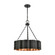 Clausten Four Light Chandelier in Black (45|89077/4)