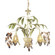 Huarco Three Light Chandelier in Sage Green (45|86052)