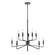 Saginaw Ten Light Chandelier in Matte Black (45|81519/5+5)