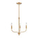 Newland Three Light Chandelier in Satin Brass (45|81505/3)