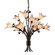 Fioritura 12 Light Chandelier in Aged Bronze (45|7959/8+4)