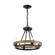 Ramsey Four Light Chandelier in Matte Black (45|75054/4)