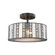 Ethan Two Light Semi Flush Mount in Tiffany Bronze (45|70213/2)