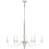 Country Chandelier Six Light Chandelier in Belgian White (268|S 5212BW)