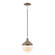 Mid Century Schoolhouse One Light Mini Pendant in Pecan (45|69274/1)