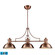 Chadwick LED Linear Chandelier in Antique Copper (45|66145-3-LED)
