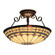 Diamond Ring Three Light Semi Flush Mount in Burnished Copper (45|641-BC)