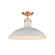 Surf One Light Semi Flush Mount in Textured White (45|63134/1)