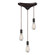 Menlow Park Three Light Pendant in Oiled Bronze (45|60046-3)