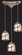 Rapture Three Light Pendant in Satin Nickel (45|543-3IV)