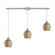 Fusion Three Light Pendant in Satin Nickel (45|528-3L-GLD)