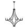 Spanish Villa Eight Light Chandelier in Charcoal (45|33437/8)