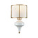 Ceramique One Light Wall Sconce in Antique Gold Leaf (45|33050/1)