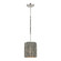 Abaca One Light Mini Pendant in Polished Nickel (45|32511/1)