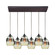 Whisp Six Light Pendant in Oil Rubbed Bronze (45|25122/6RC)