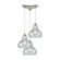 Belmont Three Light Pendant in Satin Nickel (45|25100/3)