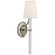 Abigail LED Wall Sconce in Polished Nickel and Clear Wavy Glass (268|S 2325PN/CWG-L)