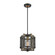 Woodbridge One Light Mini Pendant in Matte Black (45|16546/1)