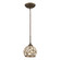 Elizabethan One Light Mini Pendant in Dark Bronze (45|15976/1)