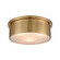 Flushmounts Three Light Flush Mount in Satin Brass (45|12121/3)