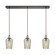 Hammered Glass Three Light Pendant in Oil Rubbed Bronze (45|10830/3LP)