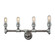 Cast Iron Pipe Four Light Vanity in Weathered Zinc (45|10685/4)