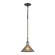 Hand Formed Glass One Light Mini Pendant in Oil Rubbed Bronze (45|10436/1)