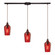 Hammered Glass Three Light Pendant in Oil Rubbed Bronze (45|10331/3L-HRD)