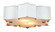Grand Lotus Two Light Flush Mount in Sugar White/Contemporary Gold/Gaux Alabaster (142|9999-0059)