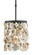 Oyster Shell One Light Pendant in Natural/Blacksmith (142|9250)