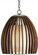 Carling One Light Pendant in Polished Fruitwood/Beige/Old Iron (142|9099)