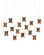 Alsop 15 Light Pendant in Brown/Black/Natural/Silver (142|9000-1044)