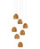 Beehive Seven Light Pendant in Natural/Silver (142|9000-1000)