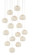 Piero 15 Light Pendant in Sugar White/Silver (142|9000-0912)
