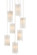 Escenia Seven Light Pendant in Frosted White (142|9000-0883)