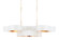 Grand Lotus Six Light Chandelier in Sugar White/Contemporary Gold Leaf (142|9000-0854)