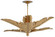 Tropical Collection Six Light Semi-Flush Mount in Vintage Brass (142|9000-0544)
