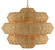 Antibes Collection 18 Light Chandelier in Natural/Khaki (142|9000-0496)