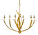 Menefee Six Light Chandelier in Antique Gold Leaf (142|9000-0444)
