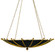 Fontaine Six Light Chandelier in Antique Gold Leaf/Contemporary Gold Leaf/Satin Black (142|9000-0319)