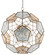 Julius Nine Light Chandelier in Pyrite Bronze/Raj Mirror (142|9000-0257)