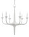 Albion White Chandelier Six Light Chandelier in Gesso White (142|9000-0255)